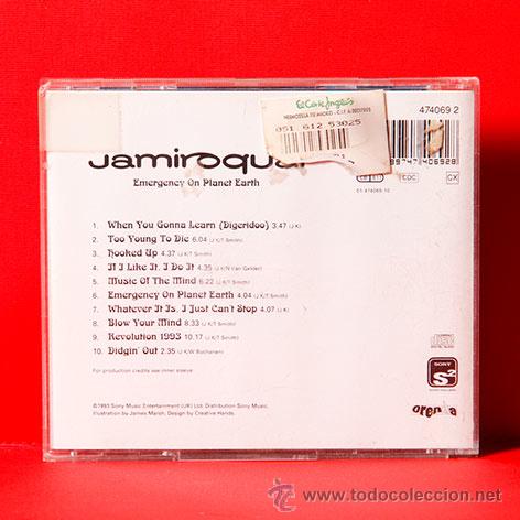 CDs de m&uacute;sica: JAMIROQUAI Emergency On Planet Earth CD - Foto 2