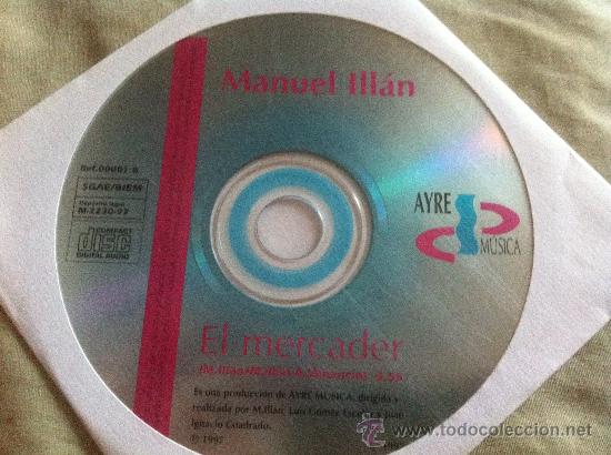 CDs de m&uacute;sica: CD SINGLE MANUEL ILLAN-EL MERCADER - Foto 1