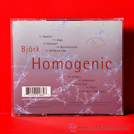 CDs de m&uacute;sica: BJORK HOMOGENIC CD - Foto 2