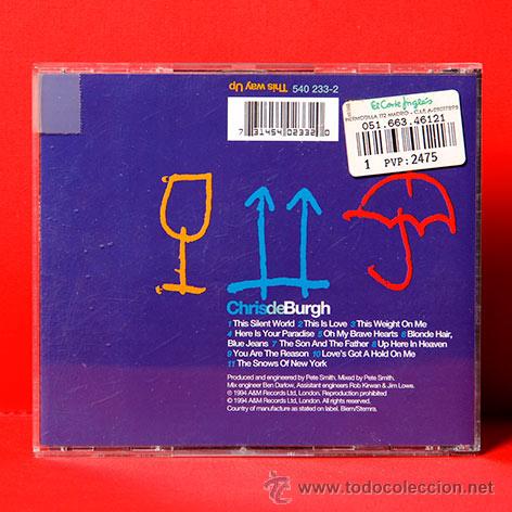 CDs de m&uacute;sica: CHRIS DE BURGH THIS WAY UP CD - Foto 2