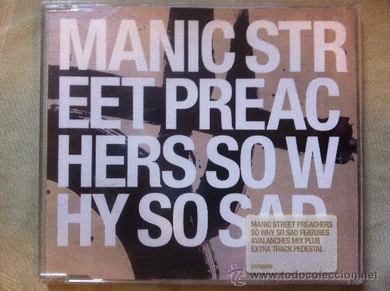 CDs de m&uacute;sica: CD SINGLE-MANIC STREET PREACHERS-SO WHY SO SAD - Foto 1