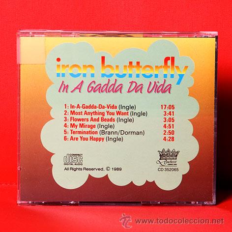 CDs de m&uacute;sica: IRON BUTTERFLY IN A GADDA DA VIDA CD - Foto 2