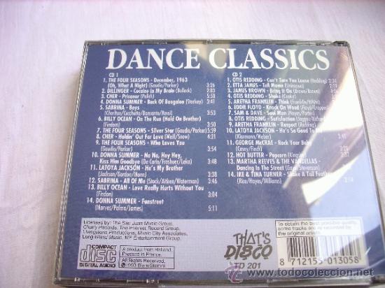 CDs de m&uacute;sica: DOBLE CD DANCE CLASSICS A&Ntilde;OS 80 - Foto 2