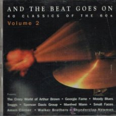 CDs de Música: AND THE BEAT GOES ON. 40 CLASSICS OF THE 60S. VOL. 2 - DOBLE CD 1996