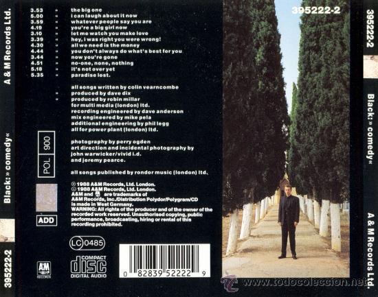 CDs de m&uacute;sica: BLACK - COMEDY - compact disc.mirar portes antes de comprar - Foto 2