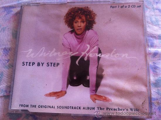 CDs de m&uacute;sica: CD SINGLE - WHITNEY HOUSTON - STEP BY STEP - Foto 1