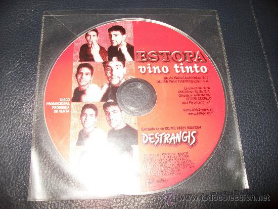 CDs de m&uacute;sica: PROMO MCD - ESTOPA - VINO TINTO - Foto 1