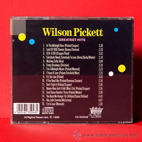 CDs de m&uacute;sica: WILSON PICKETT GREATEST HITS CD - Foto 2