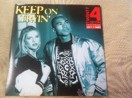 CDs de m&uacute;sica: CD SINGLE - TWENTY 4 SEVEN - KEEP ON TRYIN - Foto 1