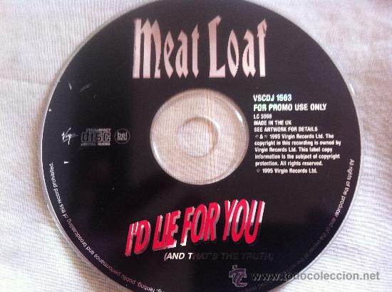 CDs de m&uacute;sica: CD SINGLE-MEAT LOAF ID LIE FOR YOU - Foto 1