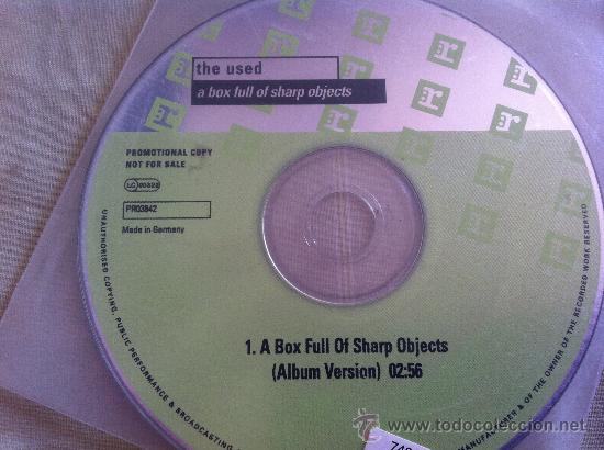 CDs de m&uacute;sica: CD SINGLE-THE USED-A BOX FULL OF SHARP OBJECTS - Foto 1