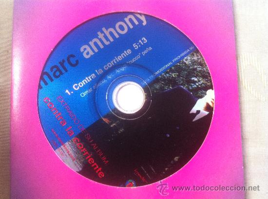 CDs de m&uacute;sica: CD SINGLE - MARC ANTHONY - CONTRA LA CORRIENTE - Foto 1