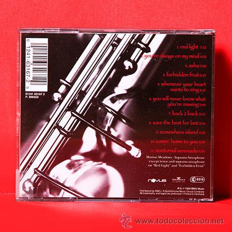 CDs de m&uacute;sica: MARION MEADOWS FORBIDDEN FRUIT CD - Foto 2