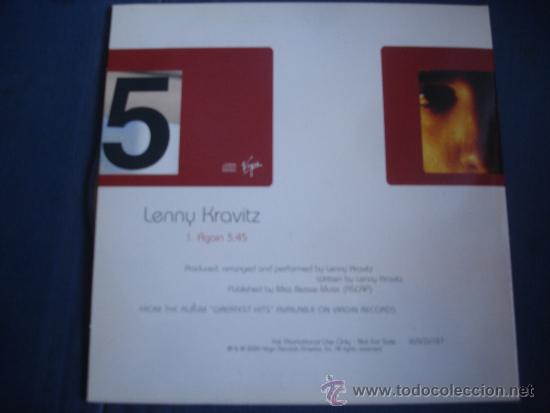 CDs de m&uacute;sica: LENNY KRAVITZ   AGAIN   CD-SINGLE PROMO - Foto 2