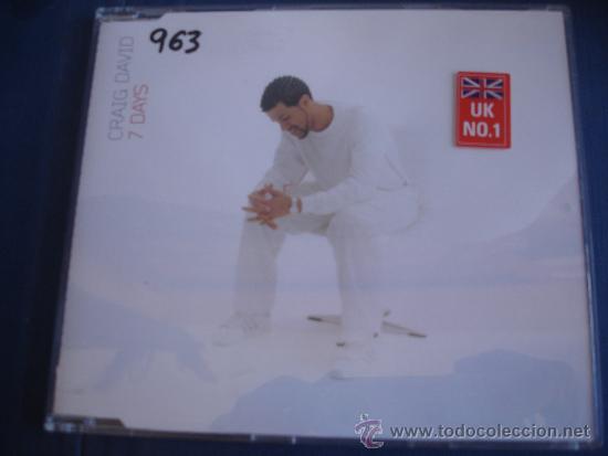 CDs de m&uacute;sica: CRAIG DAVID   7 DAYS  CD-SINGLE 1+3 - Foto 1