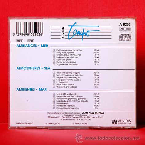 CDs de m&uacute;sica: AMBIENTES MAR EFECTOS DE SONIDO CD - Foto 2