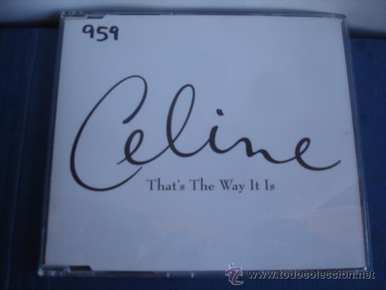 CDs de m&uacute;sica: CELINE   THAT&acute;S THE WAY IT IS   PROMO  CD-SINGLE - Foto 1