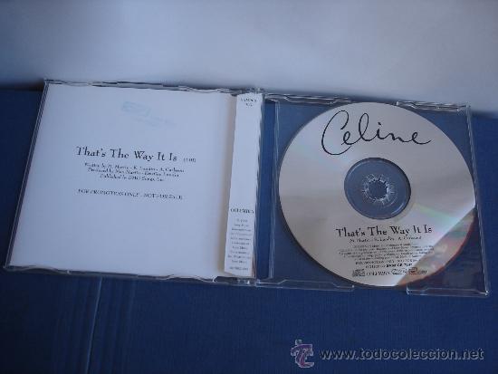 CDs de m&uacute;sica: CELINE   THAT&acute;S THE WAY IT IS   PROMO  CD-SINGLE - Foto 2