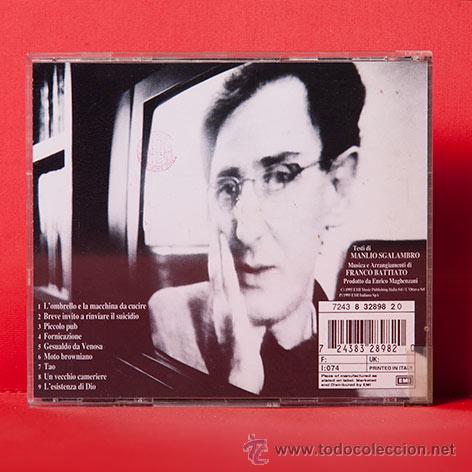 CDs de m&uacute;sica: BATTIATO LOMBRELLO E LA MACCHINA DA CUCIRE CD - Foto 2