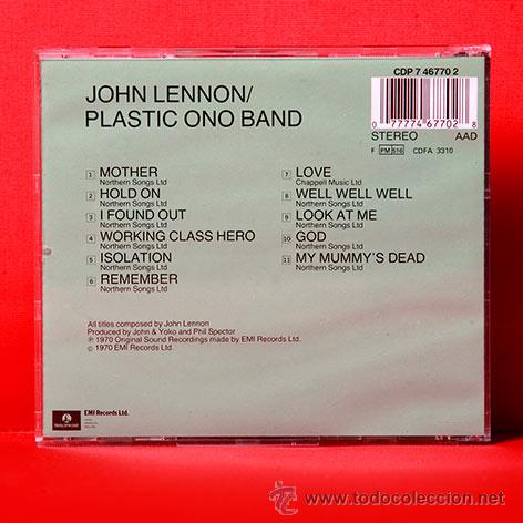 CDs de m&uacute;sica: JOHN LENNON PLASTIC ONO BAND - Foto 2