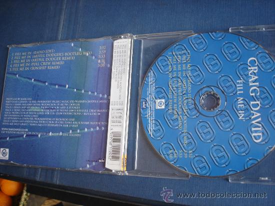 CDs de m&uacute;sica: CRAIG DAVID   FILL ME IN  CD-MAXI  5 TRACKS - Foto 2