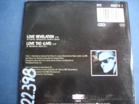 CDs de m&uacute;sica: DARYL HALL   LOVE REVELATION  CD- SINGLE 1+1 - Foto 2