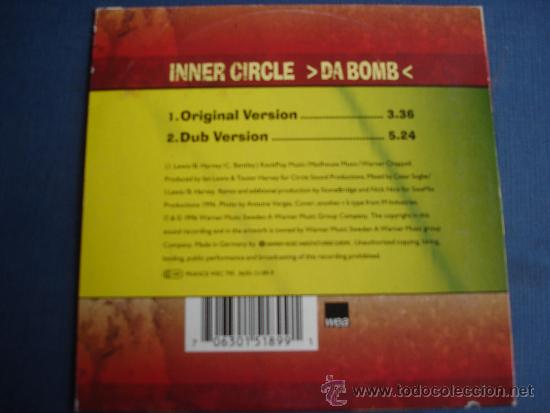 CDs de m&uacute;sica: INNER CIRCLE   DA BOMB  CD-SINGLE 1+1 - Foto 2