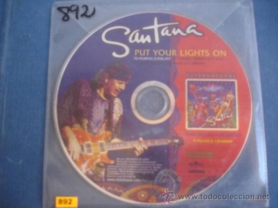 CDs de m&uacute;sica: SANTANA  PUT YOUR LIGHTS ON   CD SINGLE PROMO - Foto 1
