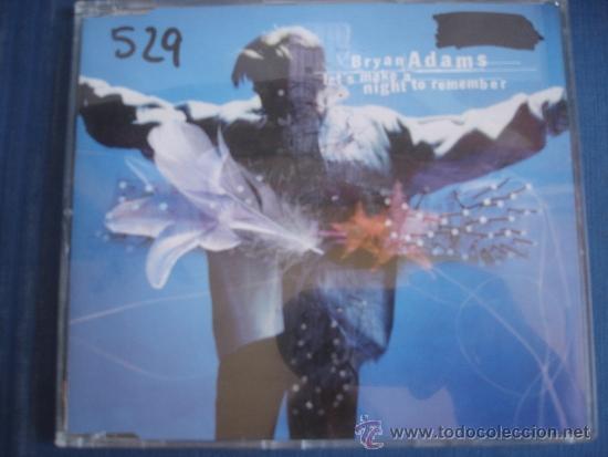 CDs de m&uacute;sica: BRYAN ADAMS  LET&acute;S MAKE A NIGHT TO REMEMBER  CD, Single, Promo - Foto 1