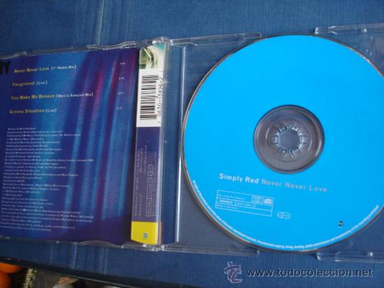 CDs de m&uacute;sica: SIMPLY RED   NEVER NEVER LOVE  CD-MAXI  4 TRACKS - Foto 2