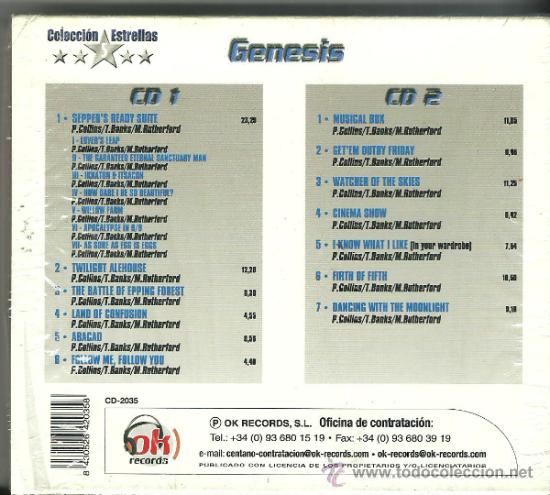 CDs de m&uacute;sica: genesis - coleccion 5 estrellas doble cd - Foto 2