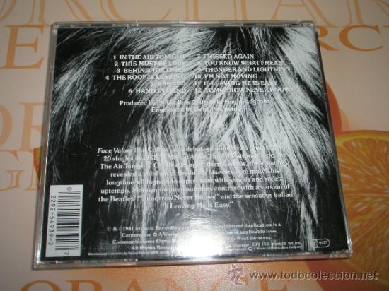 CDs de m&uacute;sica: CD-PHIL COLLINS-FACE VALUE-ATLANTIC-12 CANCIONES-. - Foto 5