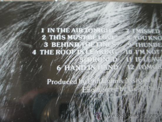 CDs de m&uacute;sica: CD-PHIL COLLINS-FACE VALUE-ATLANTIC-12 CANCIONES-. - Foto 2