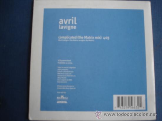CDs de m&uacute;sica: AVRIL LAVIGNE   COMPLICATED  PROMO CD-SINGLE - Foto 2