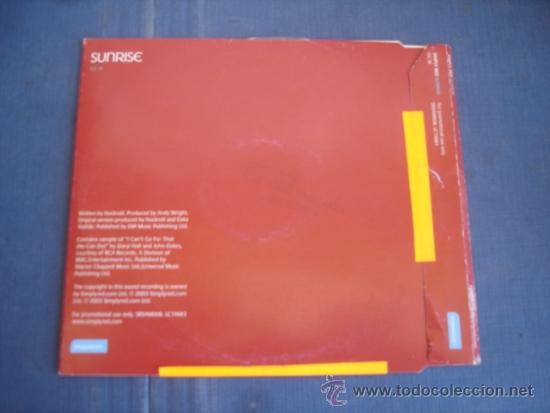 CDs de m&uacute;sica: SIMPLY RED  SUNRISE CD, Single, Promo - Foto 2