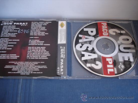 CDs de m&uacute;sica: PACO PIL   &iquest;QUE PASA?  CD-SINGLE - Foto 2