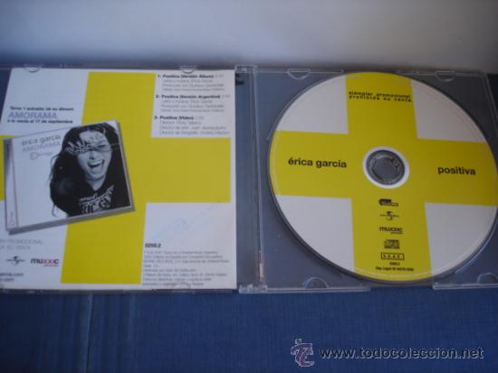 CDs de m&uacute;sica: ERICA GARCIA   POSITIVA  CD-SINGLE - Foto 2