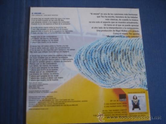 CDs de m&uacute;sica: COMPLICES A VECES  PROMO CD SINGLE - Foto 2