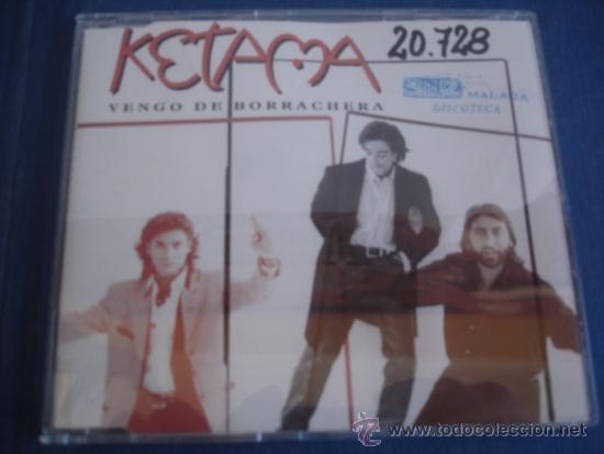 CDs de m&uacute;sica: KETAMA  VENGO DE BORRACHERA +2  PROMO CD SINGLE - Foto 1