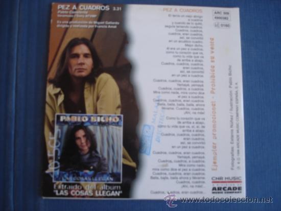 CDs de m&uacute;sica: PABLO BICHO  PEZ A CUADROS  PROMO CD SINGLE - Foto 2