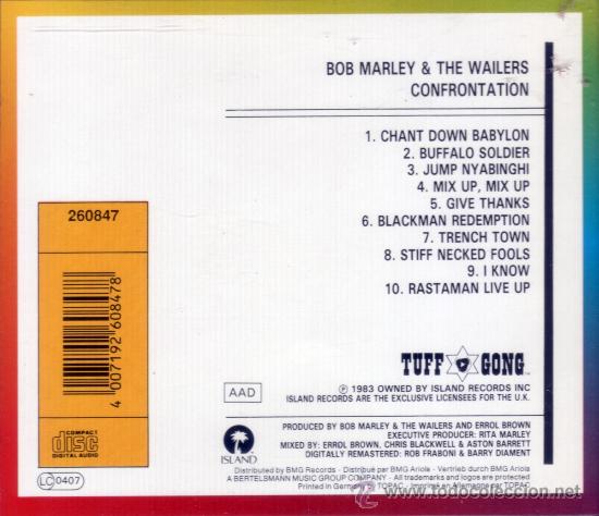 CDs de m&uacute;sica: BOB MARLEY - CONFRONTATION - compact disc.mirar portes antes de comprar - Foto 2