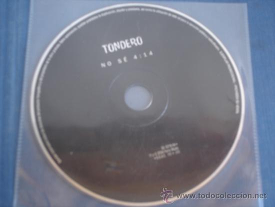 CDs de m&uacute;sica: TONDERO   NO SE   PROMO  CD-SINGLE - Foto 1