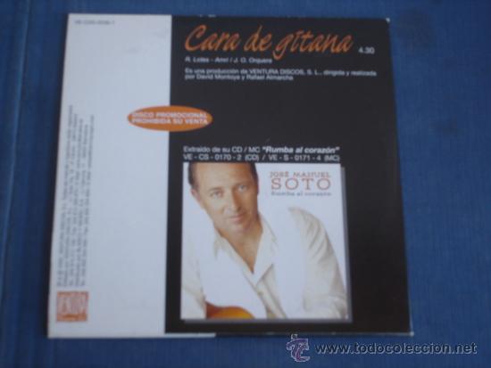 CDs de m&uacute;sica: JOSE MANUEL SOTO   CARA DE GITANA  PROMO  CD-SINGLE - Foto 2