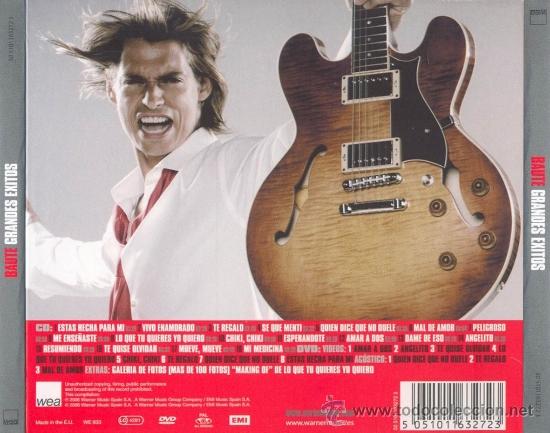CDs de m&uacute;sica: carlos baute CD Y DVD BAUTE GRANDES EXITOS CON LIBRETO DIGIPACK - Foto 2