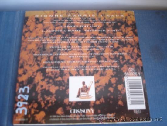 CDs de m&uacute;sica: DIONNE FARRIS  I KNOW +1 CD SINGLE - Foto 2