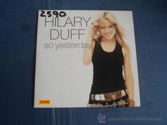 CDs de m&uacute;sica: HILARY DUFF SO YESTERDAY PROMO CD-SINGLE - Foto 1