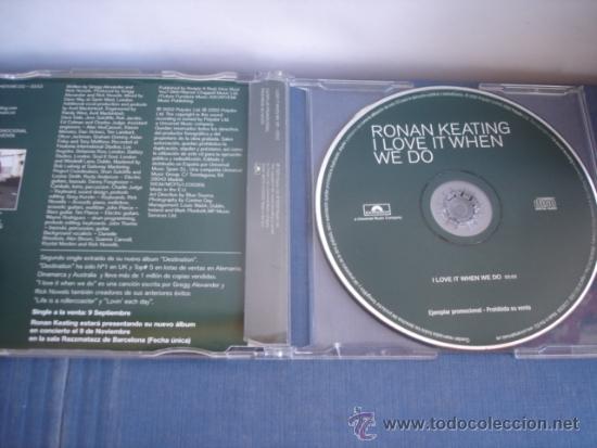 CDs de m&uacute;sica: RONAN KEATING  I LOVE IT WHEN WE DO PROMO CD SINGLE - Foto 2