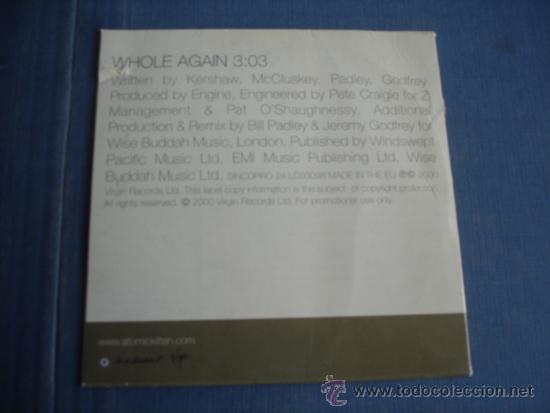 CDs de m&uacute;sica: AUTOMATIC KITTEN   WHOLE AGAIN  PROMO CD-SINGLE - Foto 2