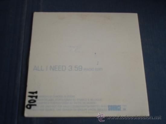 CDs de m&uacute;sica: AIR ALL I NEED CD, Single, Promo - Foto 3