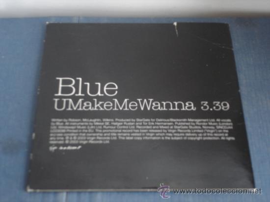CDs de m&uacute;sica: BLUE   U MAKE ME WANNA  PROMO CD-SINGLE - Foto 2